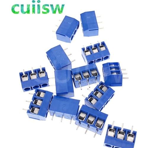 100PCS KF301-3P 5.08mm 3 Pin Connect Terminal Screw Terminal Connector