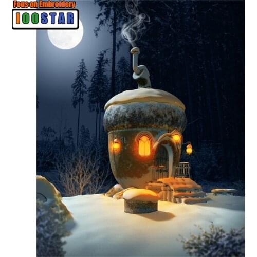 5d diy diamond embroidery Chestnut house diamond painting Cross Stitch full square/Round Rhinestone mosaic home decoration