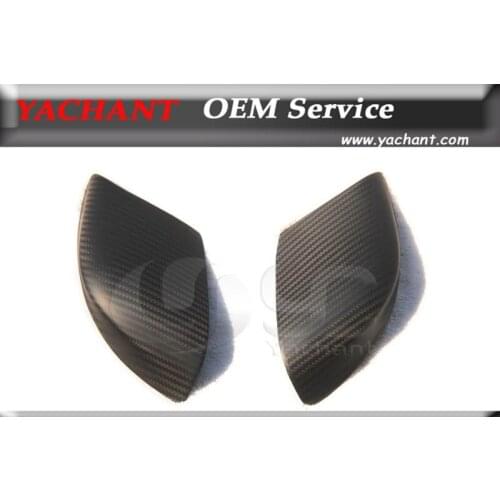 Free Shipping Car-Styling Dry Carbon Fiber Matte Mirror Cover Fit For 08-15 R35 GTR GTR35 VS Style Side Low Mirror Under Cover