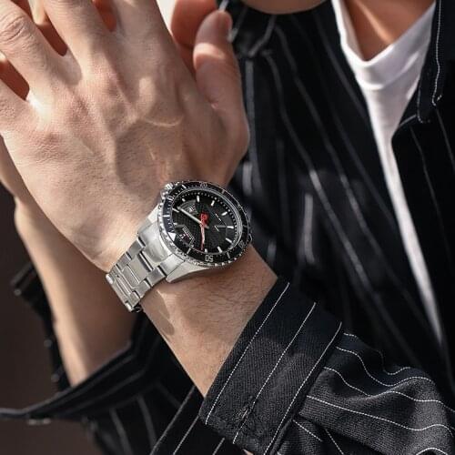 Free Dropshopping Mens Quartz Watches Top Luxury Brand Watch Stainless Steel Waterproof Male Clock Relogio Masculino 2021 New