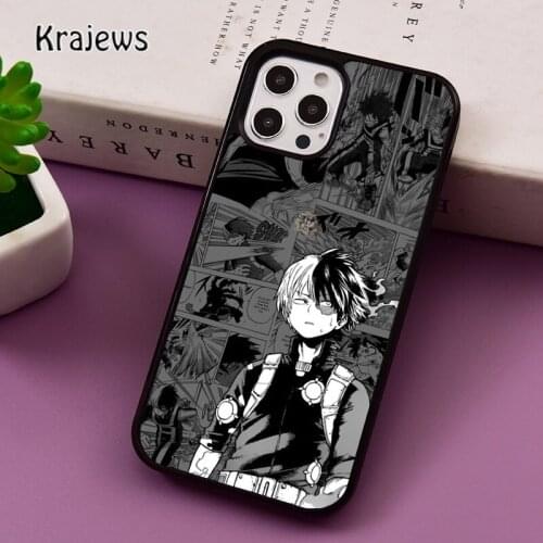 Shoto Todoroki Boku no japan anime phone Case For iPhone 5 SE 2020 6S 7 8 Plus 12 mini 11 Pro X XR XS Max Samsung S9 S10 Cover