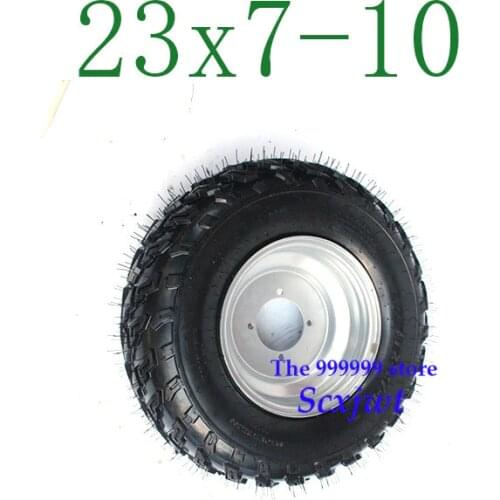GO KART KARTING ATV UTV Buggy 23X7-10 Inch Wheel Tubeless Tyre Tire With Aluminum Alloy Hub