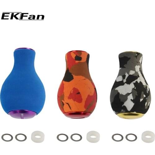 EKfan 1pc Fishing Reel Handle Knobs EVA Material for Bait Casting Spinning Reel Cranking Fishing Reel Accessories