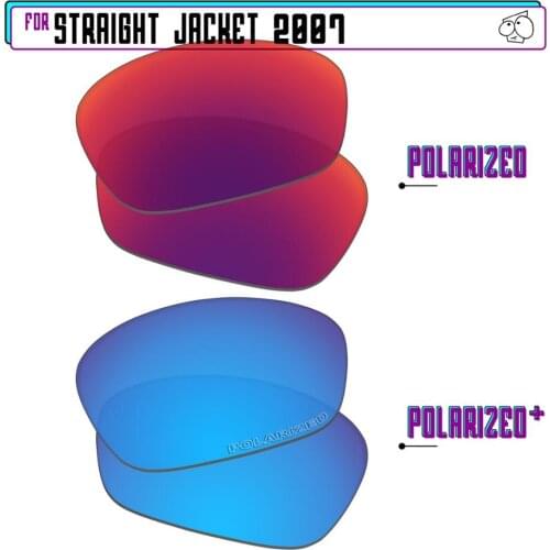 EZReplace Polarized Replacement Lenses for - Oakley Straight Jacket 2007 Sunglasses - BlueP Plus-MidnightP