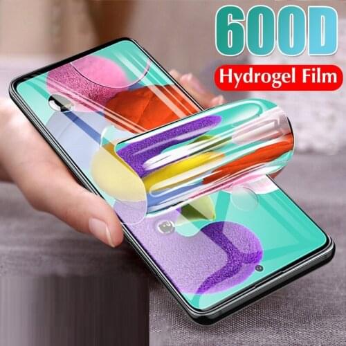600D 1-Front Full Cover Hydrogel Film For Samsung Galaxy A51 A71 A50 A60 A40 A30 A20 A10 A20s A60 Screen Protector No Glass