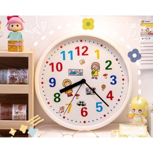 Graffiti of home use of children living room of moistureproof creative cartoon is lovely little wall clock J03