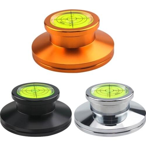 HiFi Universal 50Hz LP Vinyl Record Player Disc Turntable Stabilizer with Level Aluminum Alloy Weight Clamp