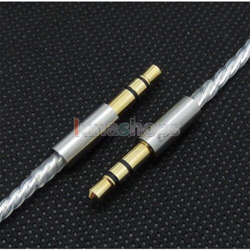 LN004426 1.5m Silver Plated 3.5mm To 3.5mm Earphone Cable For Beyerdynamic Custom One Pro Plus Headphone
