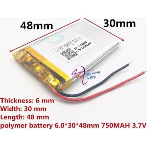 Best battery brand Wholesale 063048 3.7V 750mah Lithium polymer Battery with Protection Board For MP4 MP5 GPS