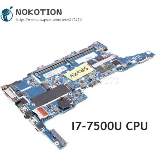 NOKOTION 917505-601 917505-001 MAIN BOARD For HP EliteBook 840 G4 Laptop Mothebroard SR2ZV I7-7500U CPU
