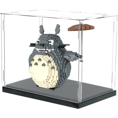 HC Balody Mini Blocks Acrylic Action figures Transparent Display Case Mini Base Dustproof Toy Assembly Model Collection Show Box