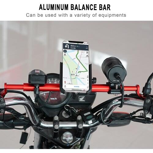 Motorcycle Balance Bar Universal Adjustable Aluminum Alloy Strength Levers Handlebar Balances Cross Bar Handlebar 1PC
