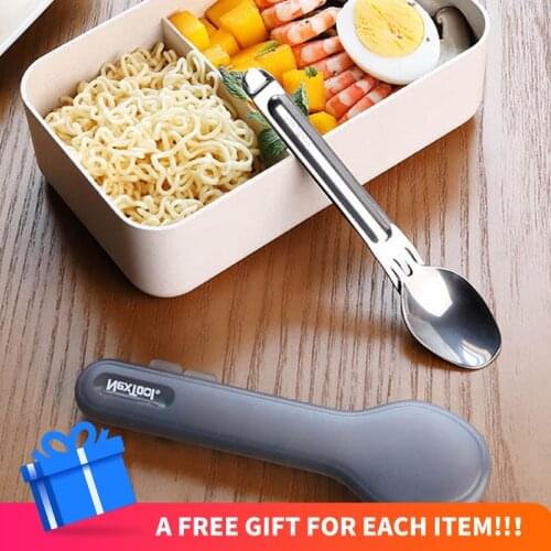 NE20007 Nextool Outdoor Cutlery Set Stainless Steel Portable Camping 2-in-1 Dinnerware Spoon Forks