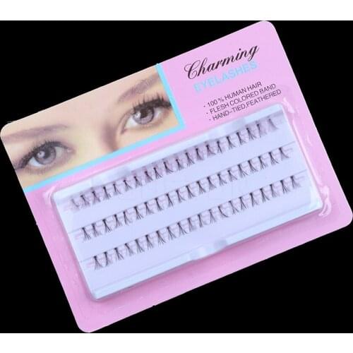 1 Set Individual Lashe Black False Eyelash Natural Long Cluster Extension Makeup Beauty Health Makeup Fake Eyelashes 8/10/12MM