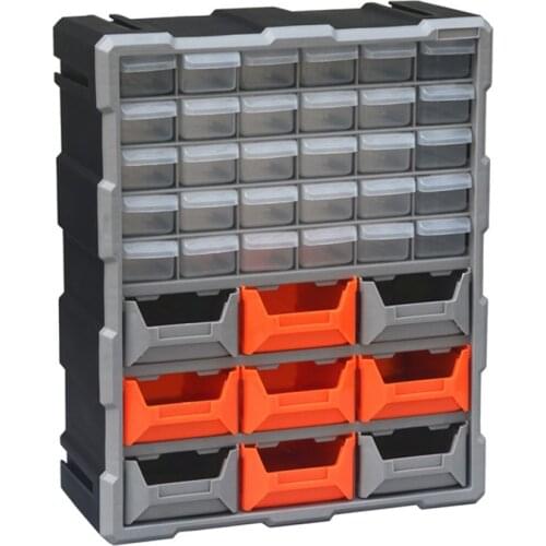 Wall-mounted Parts Box Combined Multi-grid Drawer Type Component ToolBox Building Blocks Screw Storage Box Tool Case