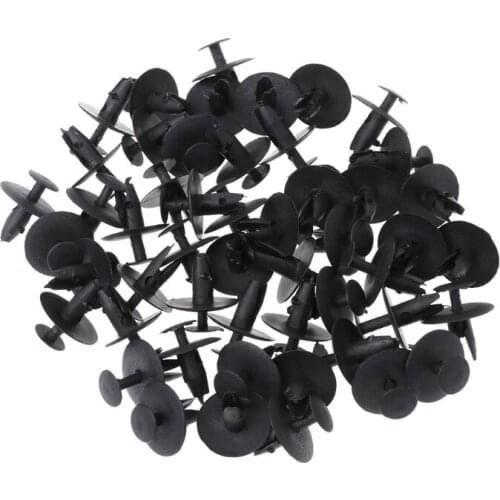New 50 Pcs Auto Car Fastener Soundproof Insulation Fender Clip For Peugeot 307 308 408 206 for Citroen C4 Vehicle Car Accessory