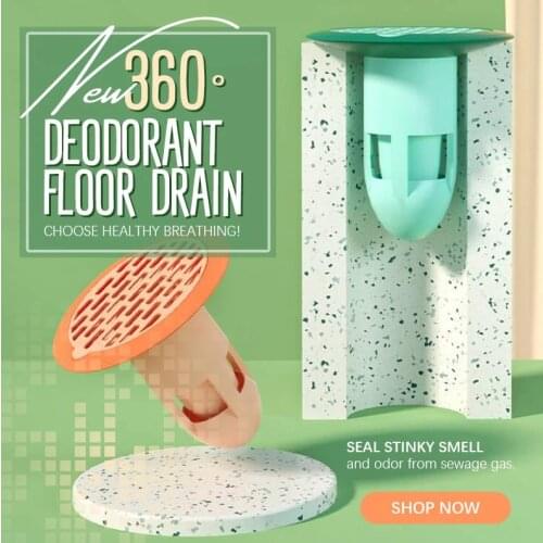 New 360° Deodorant Floor Drain Bath Shower Floor Strainer Cover Plug Trap Siphon Sink Kitchen Bathroom Water Drain-Filter