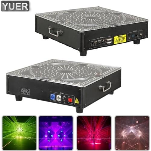 NEW 20W RGB Laser Light LED 400X0.5W 5X4W RGB Laser Projector DMX512 147CH DJ Disco Stage Indoor Concert Bar Party Dance Floor