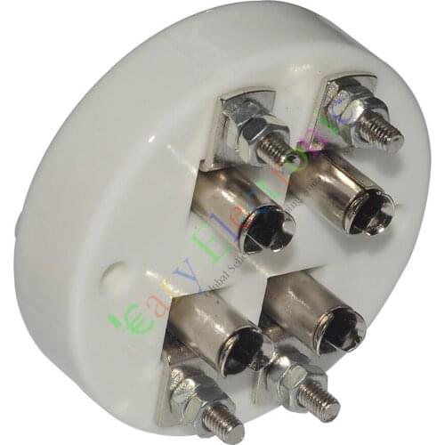 Wholesale and retail 1pc 4Pin Ceramic vacuum Tube sockets valve for 304TL 304TH audio amp DIY parts free shipping