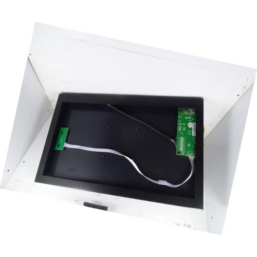 58C Controller board + Metal alloy back cover case box DIY VGA HDMI-compatible kit for 1366x768 panel B156XTT01 15.6" LED LCD