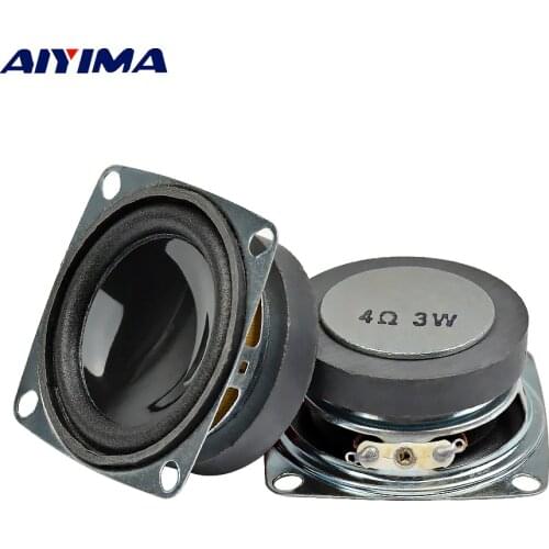 AIYIMA 2Pcs 52mm Mini Audio Portable Speakers 4Ohm 3W Tweeter DIY Multimedia Altavoz Bluettoth Speaker Home Theater Sound System