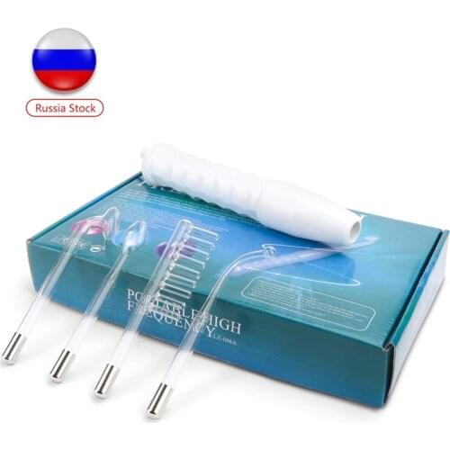 4 In 1 Portable Electrode Ultrasonic Face Massage Machine High Frequency Electronic Beauty Instrument Face Skin Care Tools