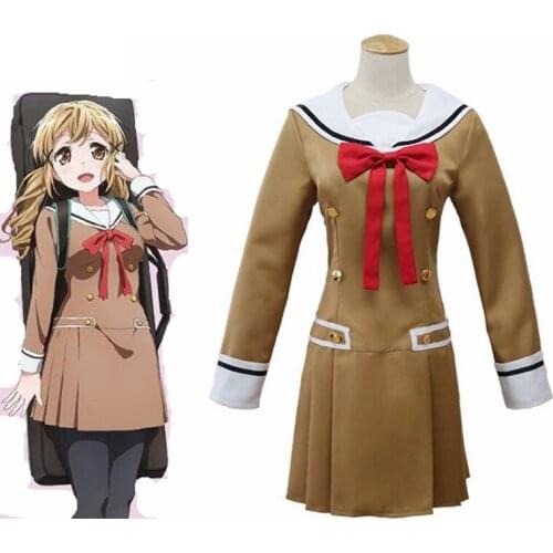 Unisex Anime Cos BanG Dream! Saya Yamabuki Cosplay Costumes Uniform Sets