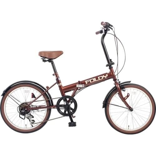 20 Inch Japanese Folding Bike Lightweight 6 Variable Speed Urban Commuter Travel Adult Bicycle Daily Working Using Vehicles