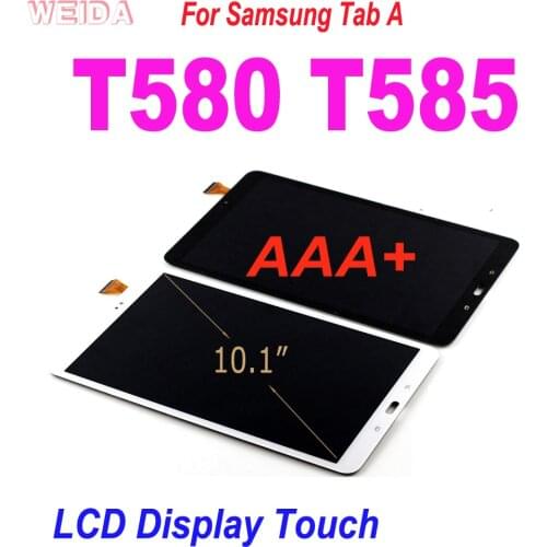 AAA+ 10.1" LCD For Samsung Tab A SM-T580 SM-T585 T580 LCD Display Touch Panel Digitizer Assembly Replacement For T585 Display