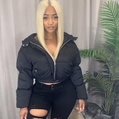 Winter Down Jacket Coat Women Clothes Casual Solid Hooded Thick Warm Bubble Coat Jacket Female Casual Cotton Short Puffer Jacket