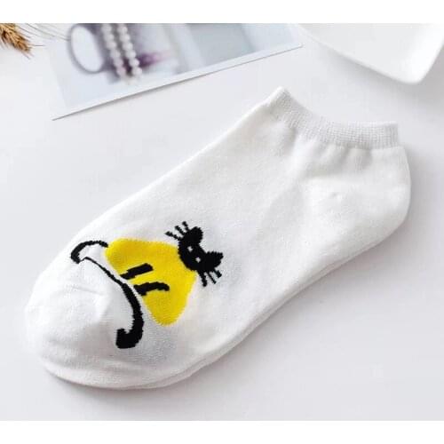 1 Pair New Kawaii Cute Socks Women Cat kittenPattern Soft Breathable Cotton Socks Summer Casual Comfy Socks Fashion Style 2019