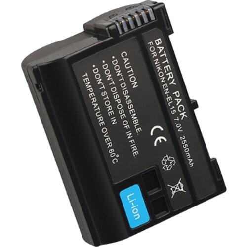 1Pcs DVISI 2550mAh EN-EL15 ENEL15 EN EL15 decoded Camera Battery For Nikon DSLR D600 D610 D800 D800E D810 D7000 D7100 D7200 V1