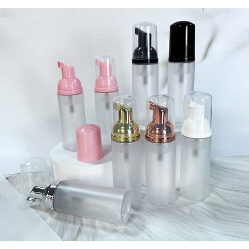12pcs/lot Plastic Foamer Pump Bottle Refillable Empty Cosmetic Bottle Cleanser Soap Dispenser Foam Container 60ml/100ml
