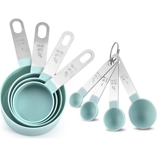 4Pcs/set Multi Purpose Measuring Cup and Spoon Teaspoon Coffee Sugar Scoop Cake Baking Measuring Cup Kitchen Cooking Baking Tool