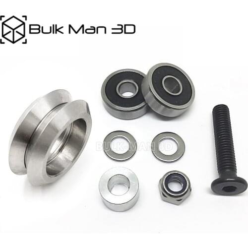 50Sets/Lot High precision CNC metal dual v wheel kits for v-slot linear rail system,OX CNC, C-Beam