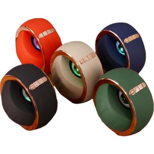 MMS-33 Wireless Bluetooth 5.0 Speaker Fashion Subwoofer Seven Color Light Audio Long Standby Large Memory High Sensitivity