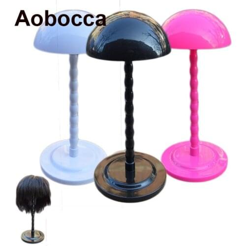 Wig Holder Cap Holder Round Mushroom Holder Plastic Support Special Portable Holder For Human Hair