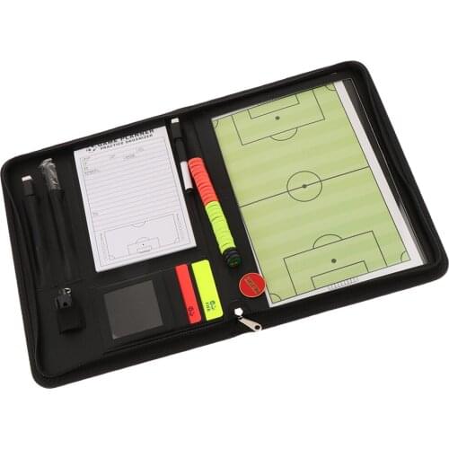 Soccer Magnetic Clipboard Football Coaches Coaching Boards with Yellow Red Cards Score Sheet