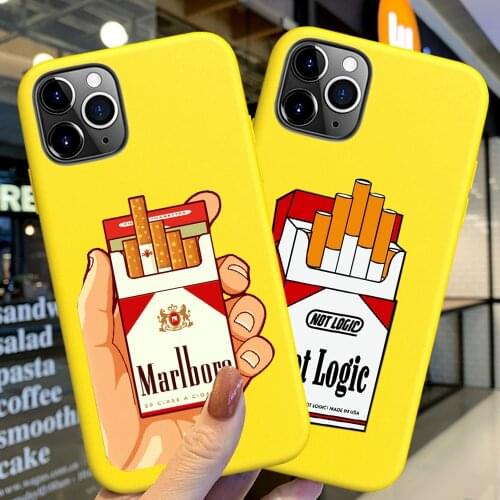 Hot Smoke Smoking Pattern Luxury Phone Case for IPhone 6 6S 7 8 X XS XR 11 12 Pro Max SE 2020 Cover Soft Silicone Tpu Etui Funda
