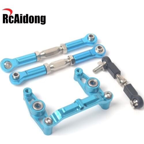 Aluminium Ball Bearing Crank Steering Set for 1/10 Tamiya TT-02B Buggy Chassis Upgrades Accessories