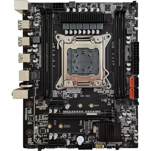 X99 Motherboard LGA2011-3 V3 V4 with Dual M.2 NVME Slot Support Four Channels DDR4 ECC 8 TF SATA3.0 USB3.0