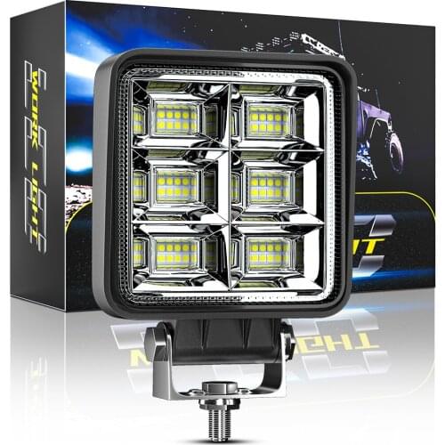 Mini Offroad LED Bar 12V 24V Square LED Work Light for Car Truct Boat Atv 4x4 Tractor 42W 48W Spotlight LED Light Bar