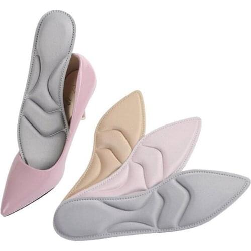 Fashion 4D Arch Support Orthopedic Massage High Heels Sponge Anti Pain Insoles Cushion New Striped Hard -Wearing Amortization