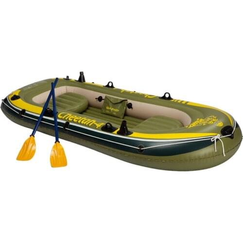 4-persons inflatable fishing boat 0.6mm PVC fishing inflatable boat rubber Drifting boat Canoeing kayak pool Water-skiing float