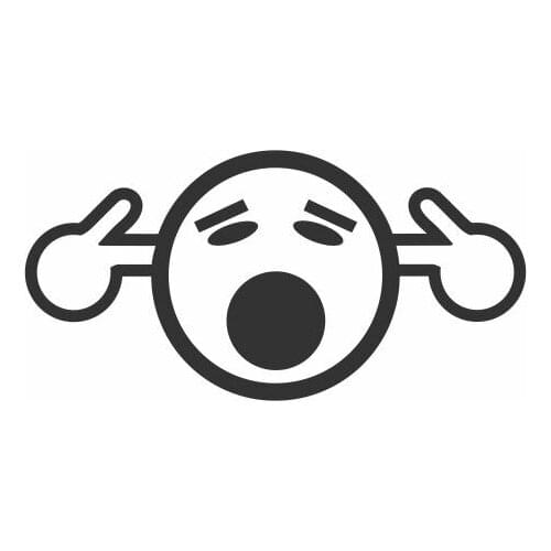 It’s Very Annoying To Use Your Fingers To Point Your Head Car Stickers For Car Body Window Door Removable FA170