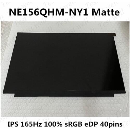 Original 15.6'' LCD Screen Replacement For BOE NE156QHM-NY1 V8.0 165HZ 100% sRG QHD 2560X1440 Matte eDP 40pins LED Matrix