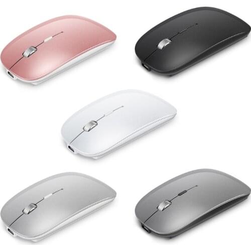 Rechargeable USB Wireless Dual Mode 2in1 Bluetooth 5.0 + 2.4Ghz 1600DPI Mouse for Notebook Computer Tablet PC Laptop