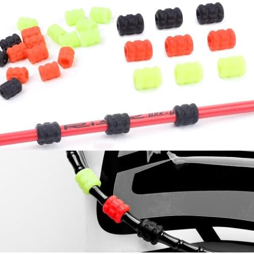RISK Bicycle Sleeve Rubber Cable Protector for Pipe Line Tube Brake Shift Ultralight MTB Frame Protective Silicone Cable Guide