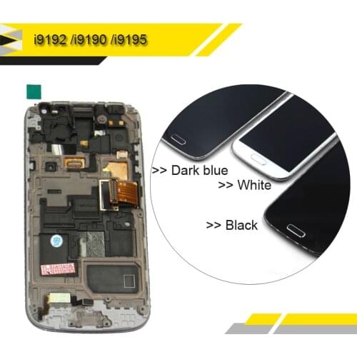S4 mini LCD Screen Compatible For Samsung Galaxy S4 mini I9190 i9192 i9195 LCD Display Touch Screen+Frame Assembly Digitizer