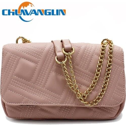 Chuwanglin Messenger Bag Trend Womens Shoulder Bag Fashion Lock Chain Bag Car Stitching Casual Womens Bag 5071121